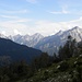 Blick Richtung Suden, in den Belluneser Dolomiten,rechts im Bild kann man Cima di Pramper(2507m),Monte Tamer(2547m) und Cime di San Sebastiano(2488m) gut zu sehen.