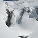 der Gletschergnom des Findelgletschers ist heute gut gelaunt und lächelt uns freundlich zu