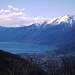 Lago Maggiore und Gridone von Monti della Qaurtera aus gesehen