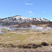 Das Geysirfeld im Hochtemperaturgebiet Haukadalur. Es dampft und stinkt.