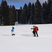 Schneeschuhlaufen im Jura.