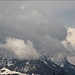 Kaisergebirge in Quellwolken