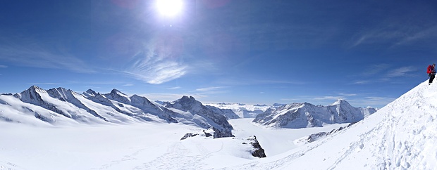 Panorama im Aufstieg zum Trugberg