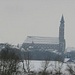 Blick von Sossau auf die Sihouette von Straubing mit St. Jakob und dem Stadtturm