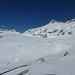 bereits an der Eisgrotte unten; Rückblick auf den Rhonegletscher und zum Galenstock hinauf. Keinem einzigen Menschen auf der ganzen Abfahrt begegnet ...!