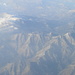 Der Cerro de la Chapa (links oben, mit Schnee auf der Nordseite) und der Cerro Lucero (am rechten Bildrand) aus der Vogelperspektive (auf dem Rückflug fotografiert)