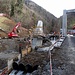 der Grönbach wird aufwändigst verbaut