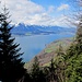 erster hübscher Ausblick auf den Thunersee