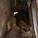 Die Steilstufe in der Kaminhöhle von unten aus gesehen