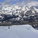 Während des Aufstiegs über das weitläufige Chäserrugg-Gipfelplateau hat man stets den prächtigen Alpstein im Rücken.