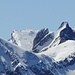Ein Churfrist lugt hinter der nördlichen Alpsteinkette hervor: Brisi (hinten) und Gamschopf (vorne).