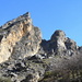 Blick zu den kühnen Felsen des Pinguruchos (1.234 m)