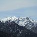 Ein erster Durchblick in die Chiemgauer Bergwelt, namentlich das Dürrnberghorn
