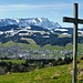 Schöner Aussichtspunkt beim Kreuz Pt. 1045.9 oberhalb Appenzell