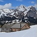 zurück bei unserer Hütte mit wunderschönem Alpsteinpanorama im Hintergrund