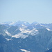 Der Blick nach Süden reicht bis zur Berninagruppe