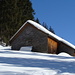 Winteridylle: Hütte oberhalb Wildhaus