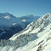 Mont Blanc, rechts Bel Oiseau