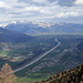 Erster Ausblick von Tuass ins Rheintal und den Alpstein vis à vis