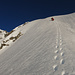 Building a stairway to heaven zum Punkt auf ca. 3400m.