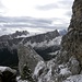 Rückblick von Ra Gusella  Klettersteig.