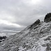 Rückblick zum Gipfel des Ra Gusella,2595m.