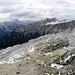 Blick Richtung Sudosten,von Rifugio Nuvolau,2574m, mit Monte Sorapiss,Croda da Lago und Lastron di Formin.