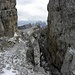 Durchblick zum Nuvolau,Lastron di Formin und Monte Pelmo dahinter.