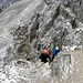 Averau Klettersteig,im Abstieg.