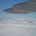 Mont Blanc und unter dem Flügel, Pointe Percée