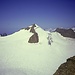 Blinnenhorn (3374 m), links im Gletscher ein paar Spalten, weshalb dieser Gipfel für uns ohne Ausrüstung nicht in Frage kam