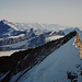 Der Blick über das Nordend vom Gipfel der Dufourspitze.
