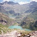 Blick auf den Lago del Zött und den Lago Robiei aus den Platten unterhalb des Basodinogletschers