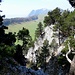die Aufstiegsrinne - mit den bekannten Balmfluechöpfli, Röti und Chamben im Hintergrund (v.l.)