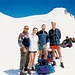 Gruppo di alpinisti improvvisati al colle del Lys