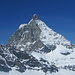 Blick auf den Lions- und Furggrat des Matterhorns.