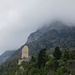 Schloss Sargans vor dem noch immer nebelverhangenen Gonzen
