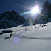 Forcella di Mesdi (Odle, Dolomites) : on se prendrait presque pour de bons skieurs...