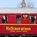 Der Restaurations-Waggon vor dem Radolfzeller Münster ULF