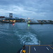 Wir verlassen den Hafen von Friedrichshafen