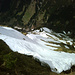 Die steile Nordwand der Üntschenspitze.