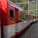 Zug-Kreuzung Kalpetran, MGB nach Zermatt, nach Visp dann dahinter