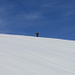 A lonley skier between the sky and snow (Pfingstboden)