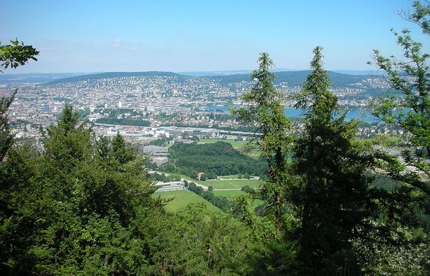 schöne Aussicht auf Zürich