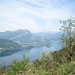 panorama sul lago di Como con la penisola  di Bellagio