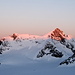 Sonnenaufgang - Gross Schärhorn mit ersten Sonnenstahlen.