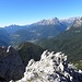 Tolle Blick nach Westen, ins Val di San Lucarno und Val Cordevole.