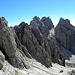 Rückblick in Van de Caleda, mit Cime di Tamer,2550m, rechts im Bild.