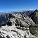 In Abstieg von Gipfel des Cima Nord de San Sebastiano, 2488m.