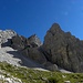 Tamer Piccolo(2550m)-links, Cima de Tamer Grande(2547m)-mitte im Hintergrund und Tamer Davanti(2497m)-rechts.